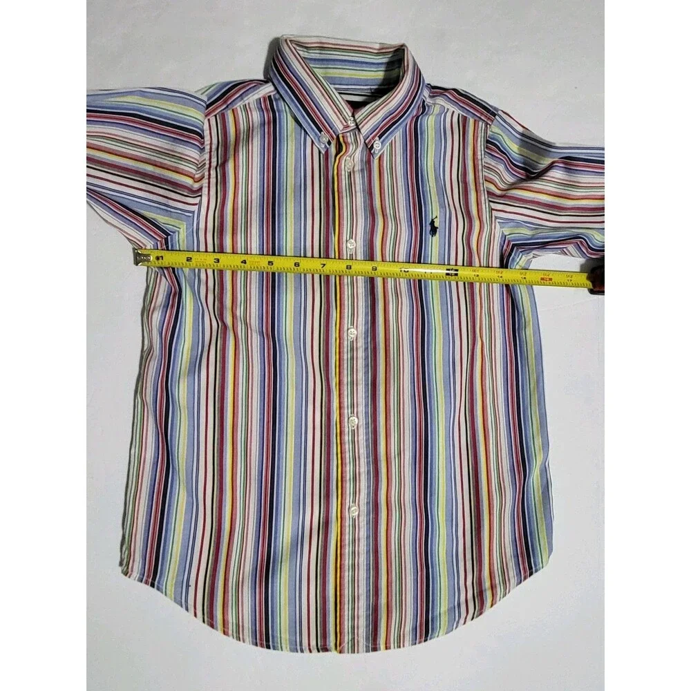 (#7) Polo BY Ralph Lauren Boys Multicolor Size 7 Long Sleeve Button Down